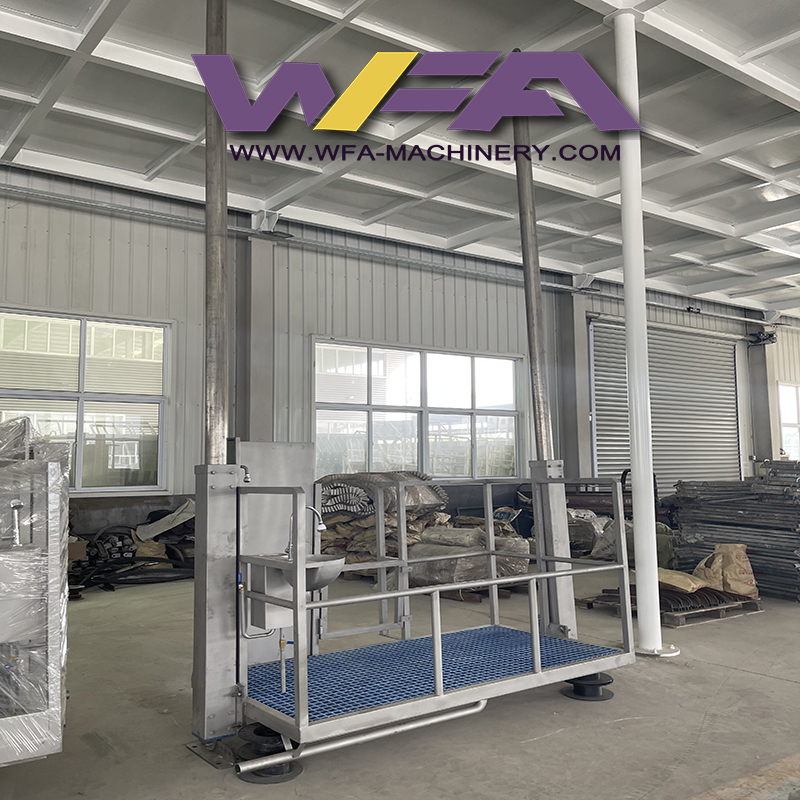 Cattle Slaughterhouse Dual-Pillar Pneumatic Elevator For Abattoir Plant