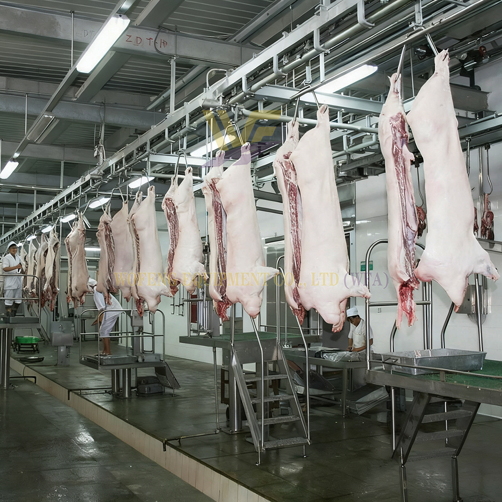 Butcher Equipment Pig Carcass Processing Tube Rail Slaughtering Machine