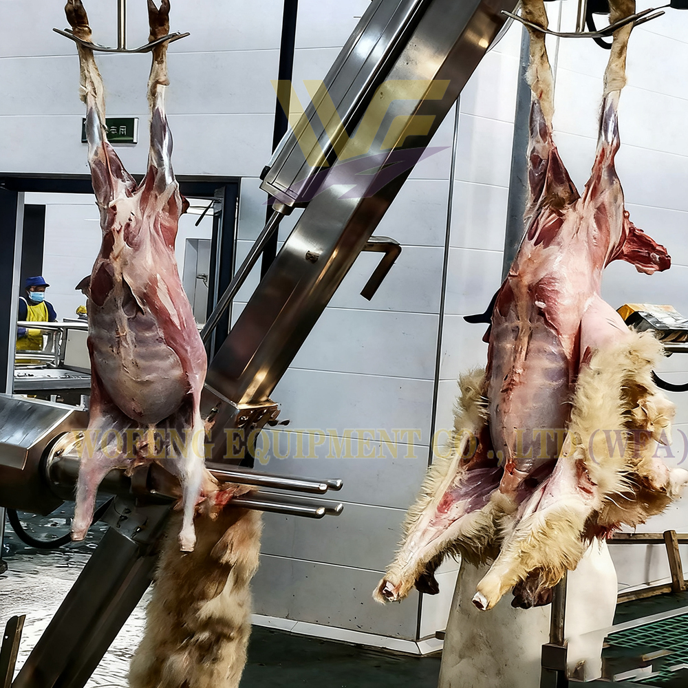 Automatic  Lamb  Sheep  Goat  Slaughter  And  Processing Skinning  Line From WFA Slaughtering Equipment