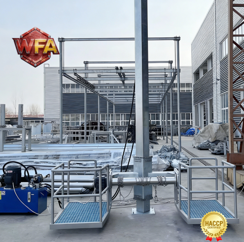 WFA Abattoir Equipment : Cattle Hydraulic Skinning Machine-Power Meets Precision